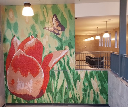 Mosaikbild Tulpe von Marzahn - UBahn Gärten der Welt Berlin